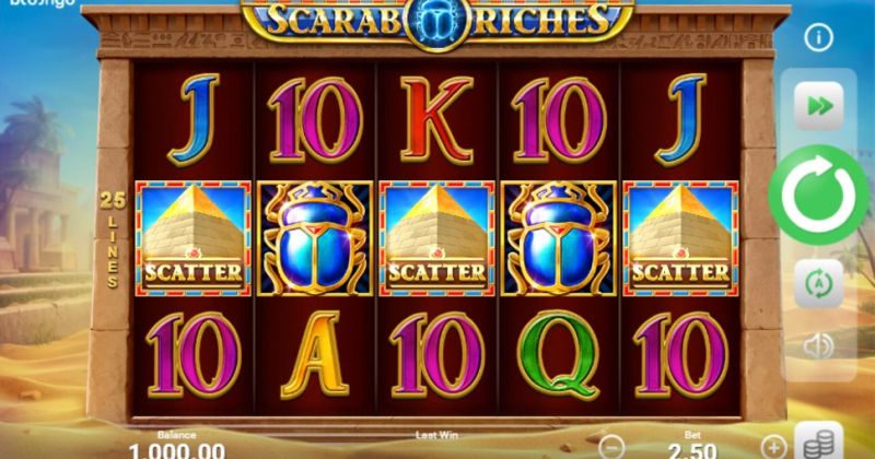 Play in Scarab Riches slot online from Booongo for free now | www.hikkiforever.com